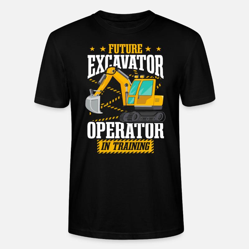 Baggerfahrer in Ausbildung - Stanley/Stella Unisex Bio-T-Shirt CRAFTER - Schwarz