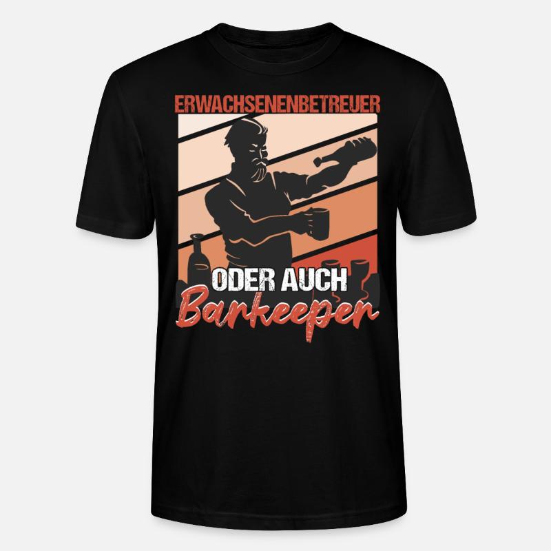 Barkeeper Bartending - Stanley/Stella Unisex Bio-T-Shirt CRAFTER - Schwarz