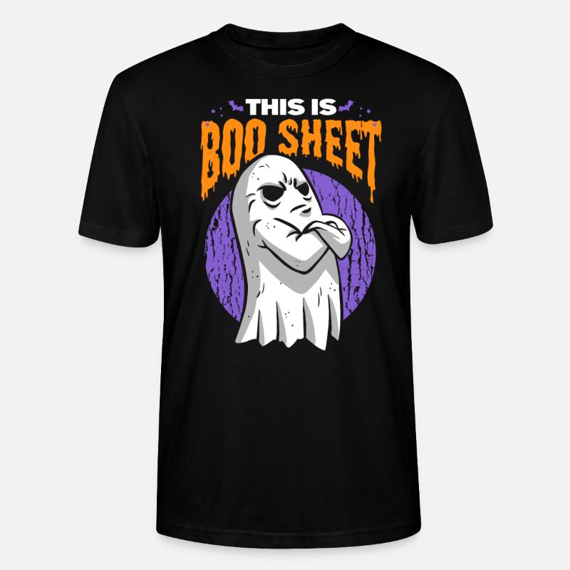 C’est Boo Sheet Ghost Halloween - T-shirt bio CRAFTER Stanley Stella Unisexe - noir