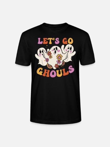 Let's Go Ghouls Halloween - Stanley/Stella CRAFTER Unisex Organic T-Shirt - black