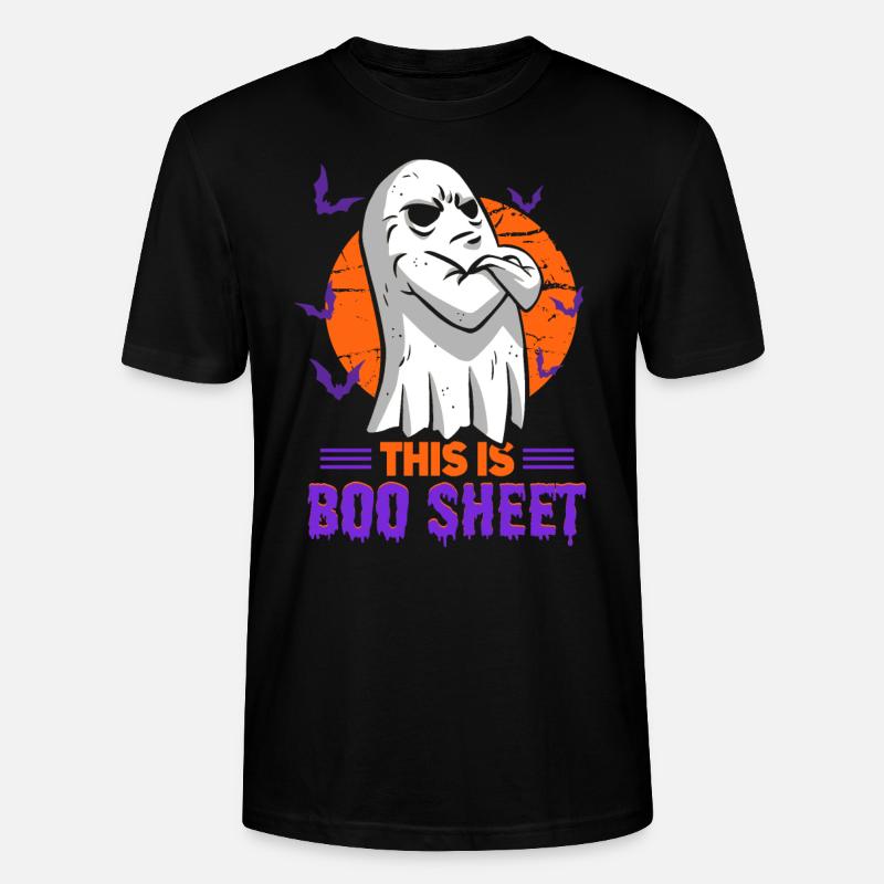 C’est Boo Sheet Ghost Halloween - T-shirt bio CRAFTER Stanley Stella Unisexe - noir
