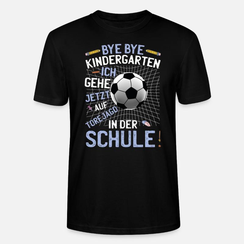 Fußball Schule Schulanfang - Stanley/Stella Unisex Bio-T-Shirt CRAFTER - Schwarz