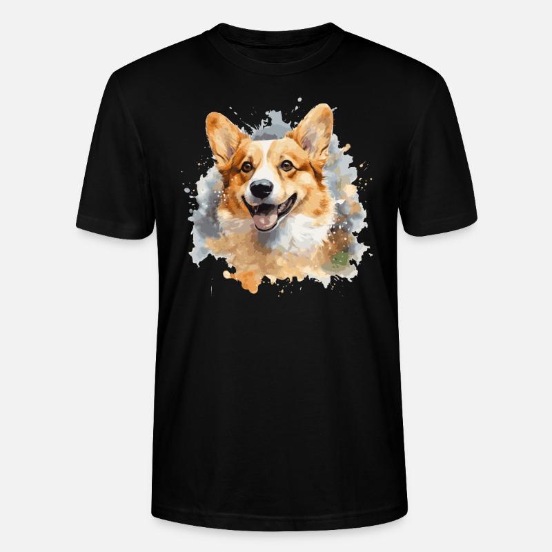 Corgi - Stanley/Stella Unisex Bio-T-Shirt CRAFTER - Schwarz