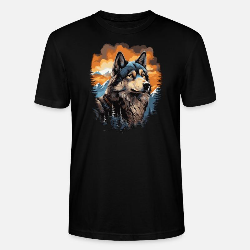 Alaskan Malamute Hund - Stanley/Stella Unisex Bio-T-Shirt CRAFTER - Schwarz