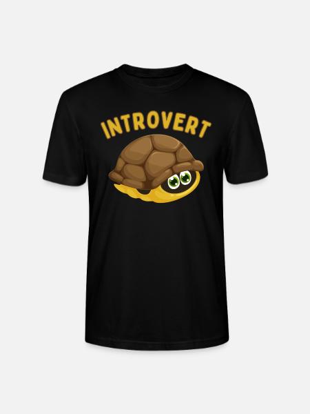 Introvert - Stanley/Stella CRAFTER Unisex Organic T-Shirt - black