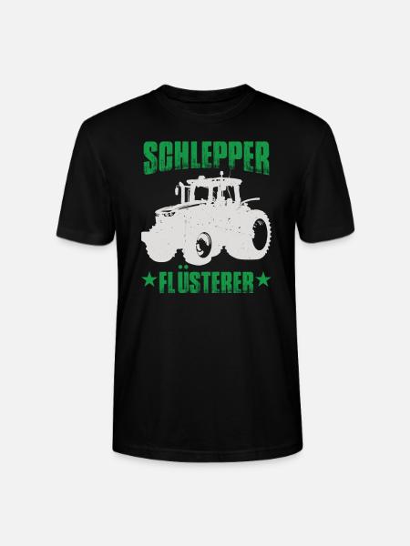 Schlepper Flüsterer Traktor - Stanley/Stella Unisex Bio-T-Shirt CRAFTER - Schwarz