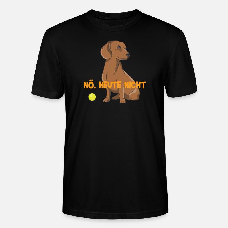 Hund Dackel Hundebesitzer Geschenkidee - Stanley/Stella Unisex Bio-T-Shirt CRAFTER - Schwarz