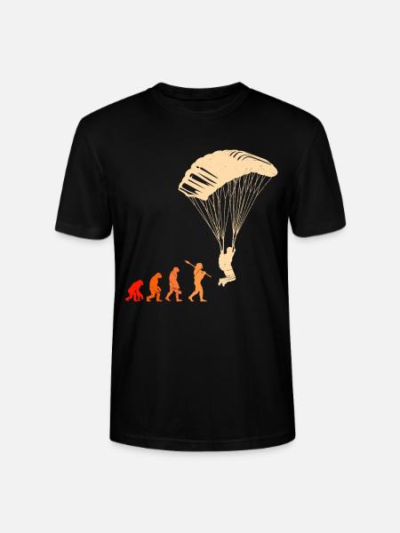 Paragliding Evolution Gleitschirmfliegen - Stanley/Stella CRAFTER Unisex Organic T-Shirt - black
