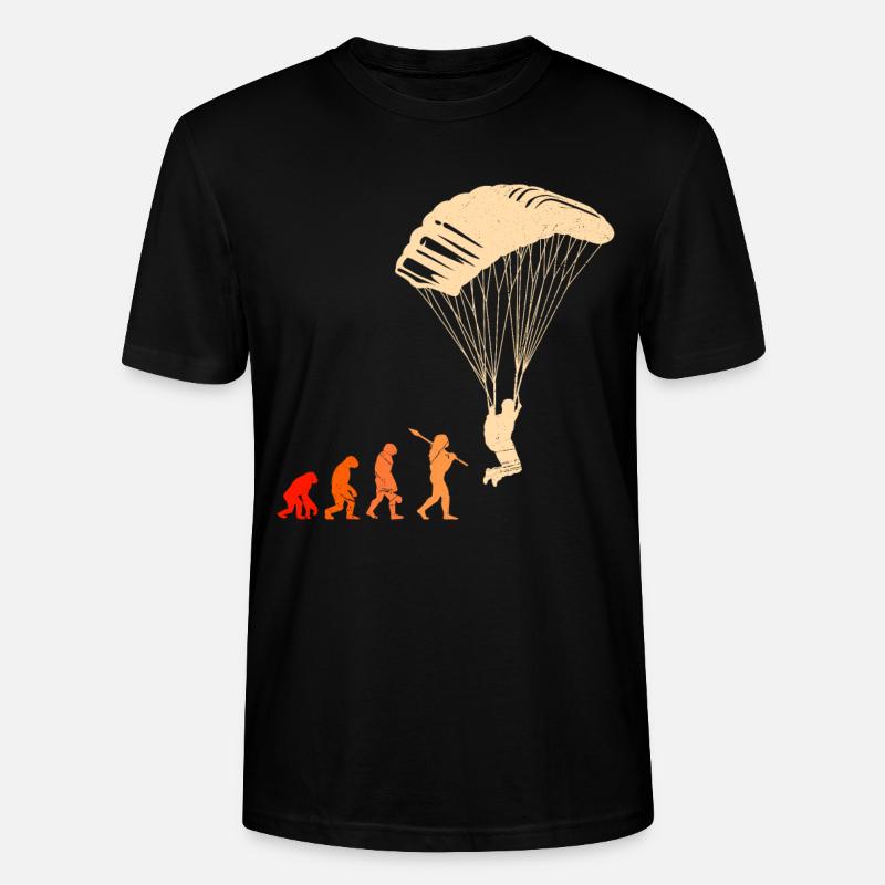 Paragliding Evolution Gleitschirmfliegen - Stanley/Stella CRAFTER Unisex Organic T-Shirt - black
