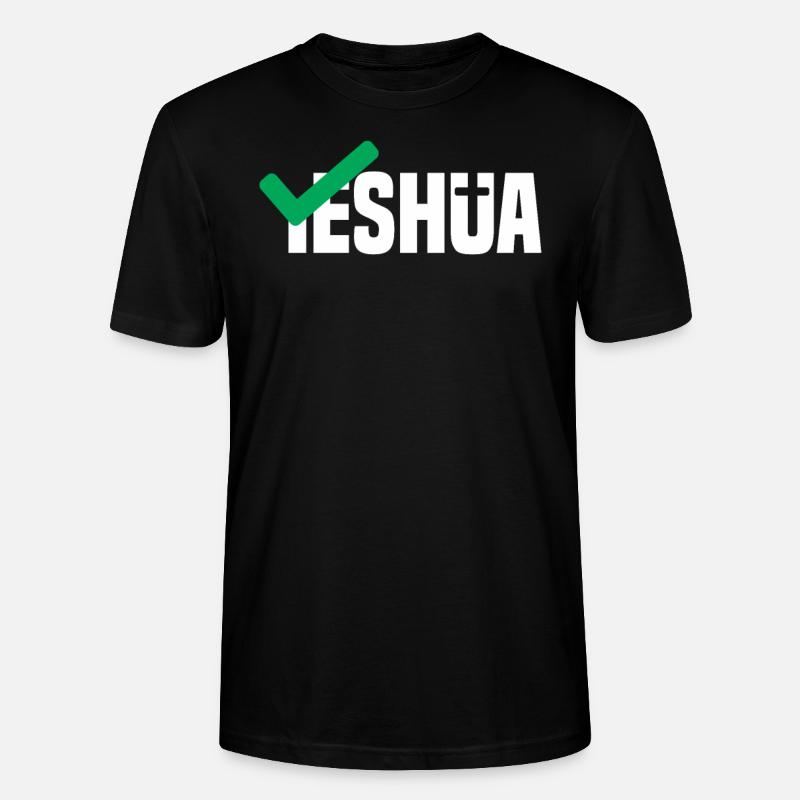 Jeschua - Stanley/Stella Unisex Bio-T-Shirt CRAFTER - Schwarz