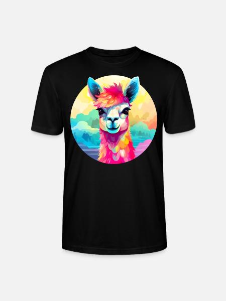 Lama sucré - T-shirt bio CRAFTER Stanley Stella Unisexe - noir
