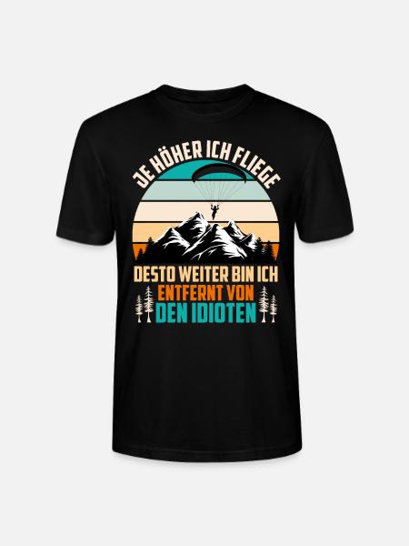 Parapentes Plus je vole Parapentes - T-shirt bio CRAFTER Stanley Stella Unisexe - noir