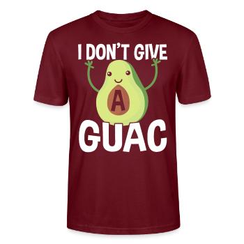 Süße Avocado Wortspiel Frucht Guac Witze Guacamole Liebhaber - Stanley/Stella Unisex Bio-T-Shirt CRAFTER - Burgunderrot - Vorne - Alina (178cm) & Michal (187cm)