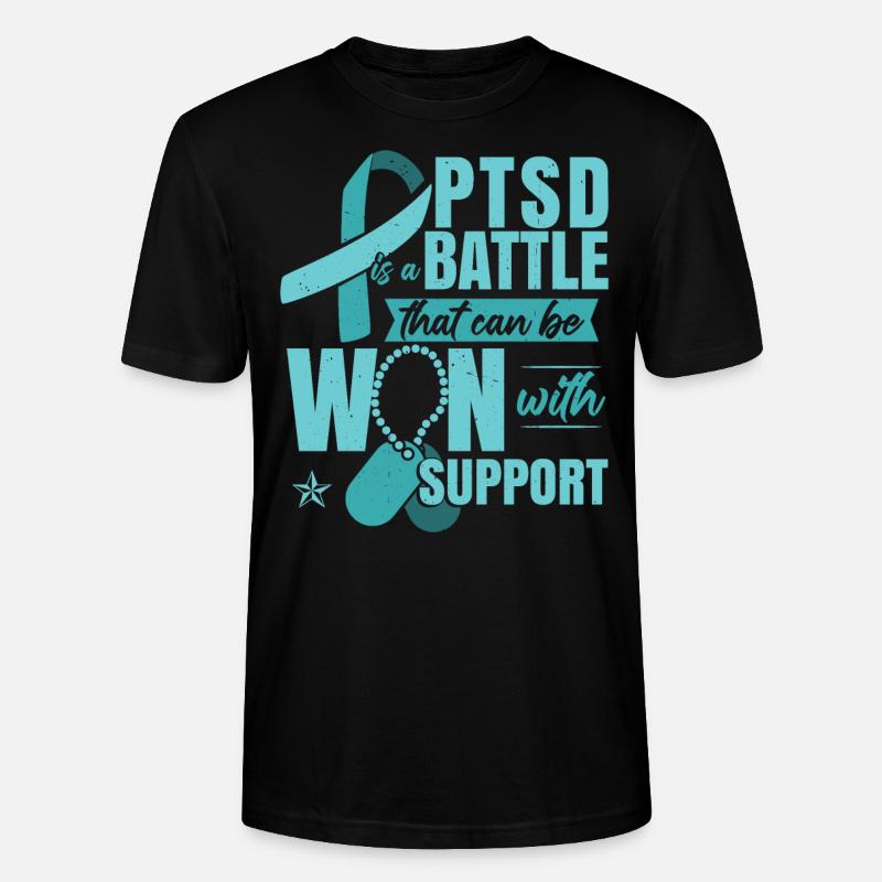 PTBS-Unterstützung - Stanley/Stella Unisex Bio-T-Shirt CRAFTER - Schwarz