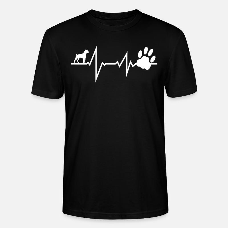 Hund Boxer Hundebesitzer Geschenkidee - Stanley/Stella Unisex Bio-T-Shirt CRAFTER - Schwarz