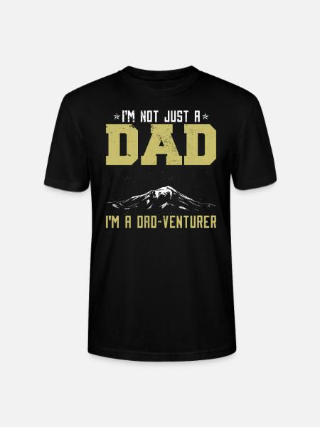 Camper Dad Camping Dad Jokes - Stanley/Stella CRAFTER Unisex Organic T-Shirt - black