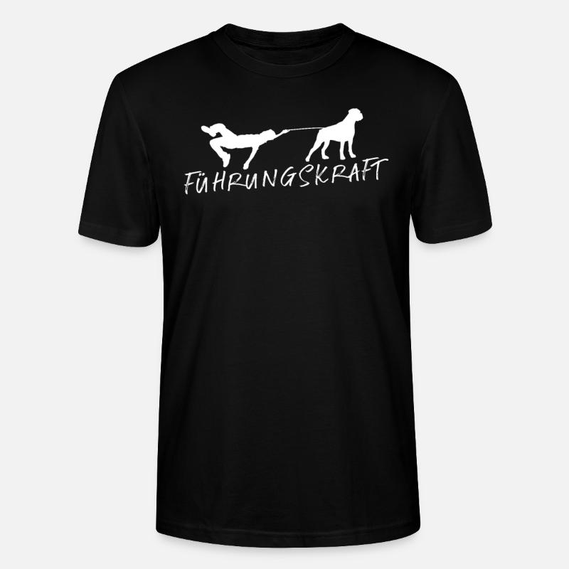 Hund Boxer Hundebesitzer Geschenkidee - Stanley/Stella Unisex Bio-T-Shirt CRAFTER - Schwarz