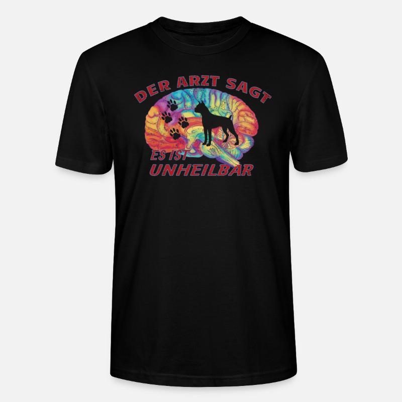 Hund Boxer Hundebesitzer Geschenkidee - Stanley/Stella Unisex Bio-T-Shirt CRAFTER - Schwarz
