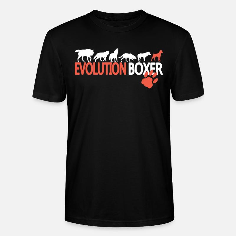 Hund Boxer Hundebesitzer Geschenkidee - Stanley/Stella Unisex Bio-T-Shirt CRAFTER - Schwarz
