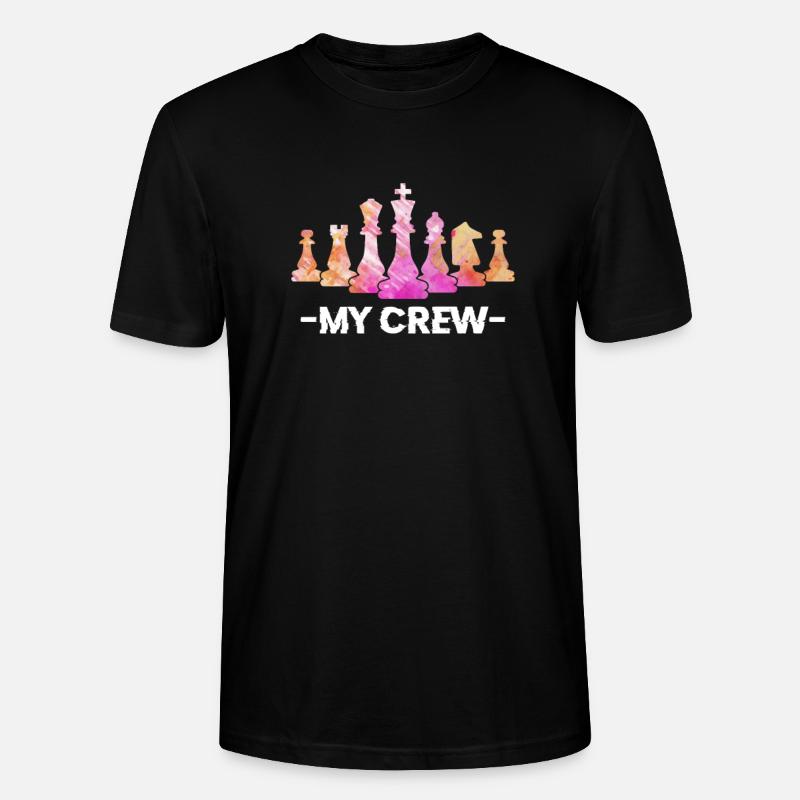 Échiquier d’échecs Checkmate Joueur d’échecs - T-shirt bio CRAFTER Stanley Stella Unisexe - noir