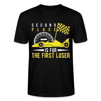 La deuxième place est pour les premières machines à sous Loser Racer - T-shirt bio CRAFTER Stanley Stella Unisexe - noir - Devant - Alina (178cm) & Michal (187cm)