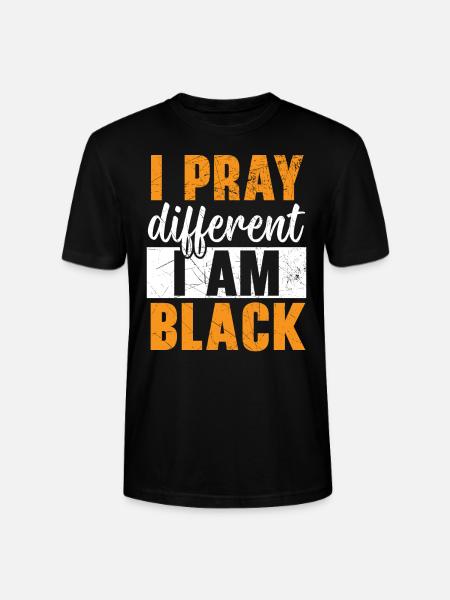 African Christian Afro American Black Christianity - Stanley Stella CRAFTER unisex økologisk-T-shirt - sort