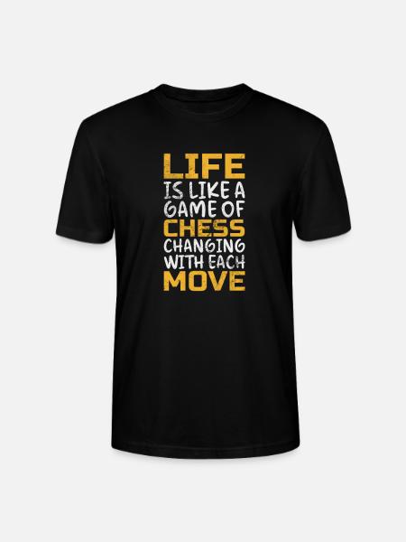 Chess - Stanley/Stella CRAFTER Unisex Organic T-Shirt - black