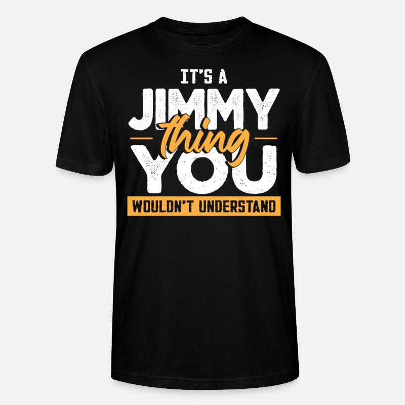 C’est une chose Jimmy - T-shirt bio CRAFTER Stanley Stella Unisexe - noir