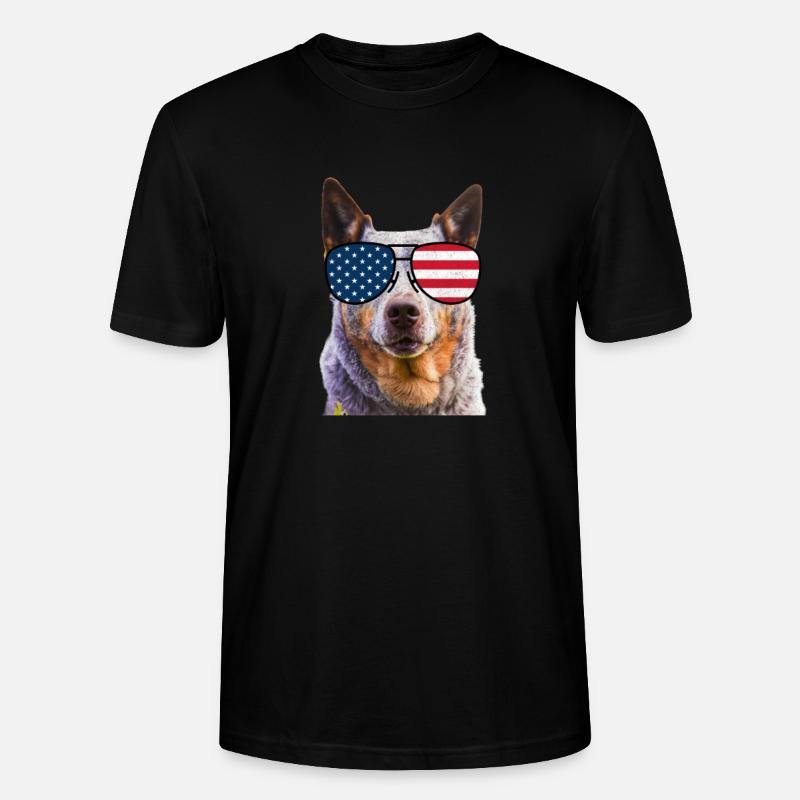 Bouvier australien États-Unis - T-shirt bio CRAFTER Stanley Stella Unisexe - noir