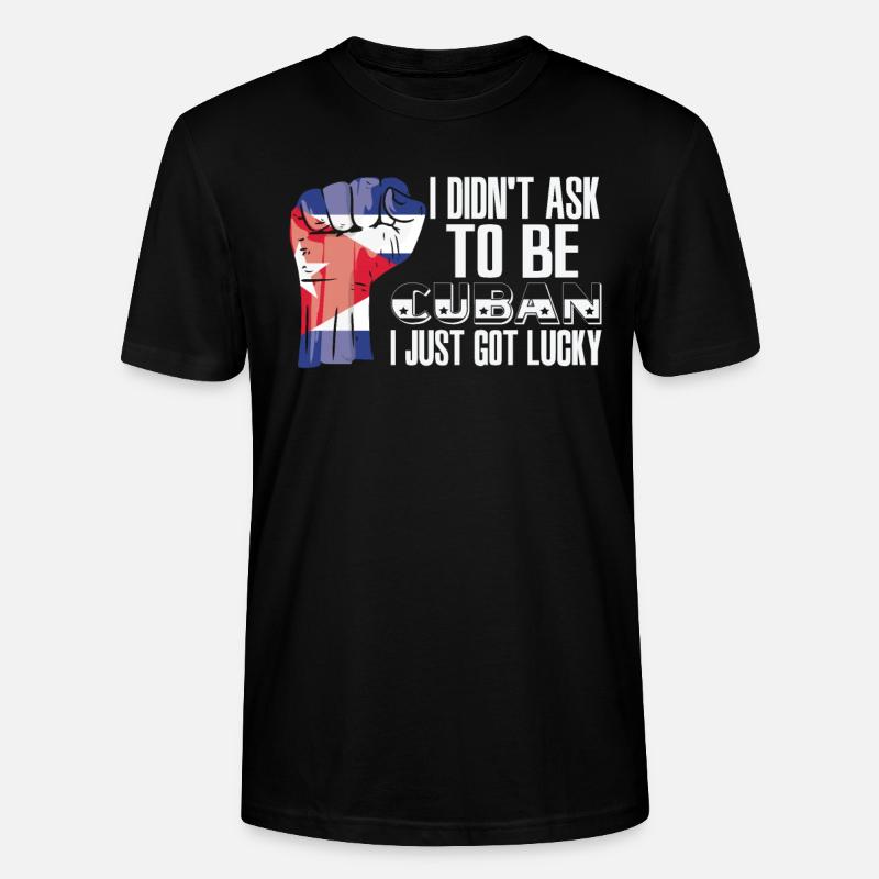 Fierté cubaine Drapeau cubain - T-shirt bio CRAFTER Stanley Stella Unisexe - noir