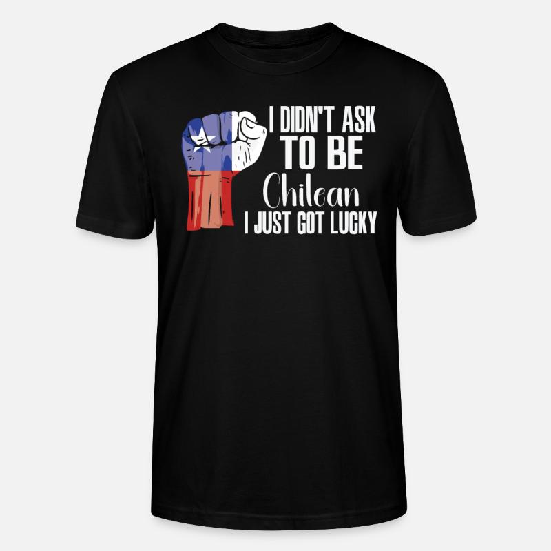 Fierté chilienne Drapeau chilien cultivé - T-shirt bio CRAFTER Stanley Stella Unisexe - noir