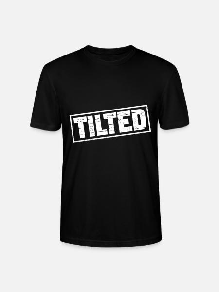 Tilted Pinball Player GIft Idea - Stanley/Stella CRAFTER Unisex Organic T-Shirt - black