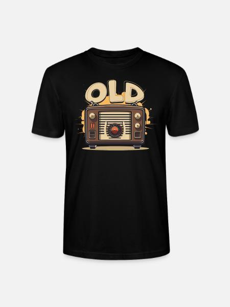 Old Radio - Stanley/Stella CRAFTER Unisex Organic T-Shirt - black