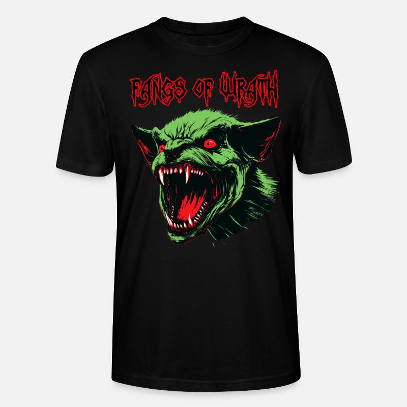 Orc démoniaque, de colère - T-shirt bio CRAFTER Stanley Stella Unisexe - noir