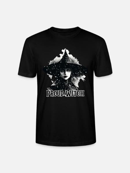 Witch, Proud Witch, Halloween - Stanley/Stella CRAFTER Unisex Organic T-Shirt - black