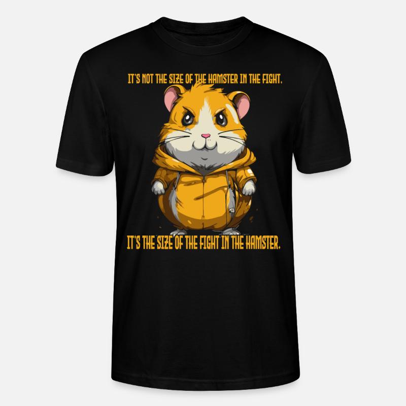 Der Mut eines Hamsters - Stanley/Stella Unisex Bio-T-Shirt CRAFTER - Schwarz