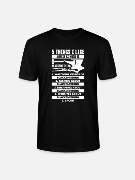 Blacksmith Schiede Anvil Cutler Gift - Stanley/Stella CRAFTER Unisex Organic T-Shirt - black