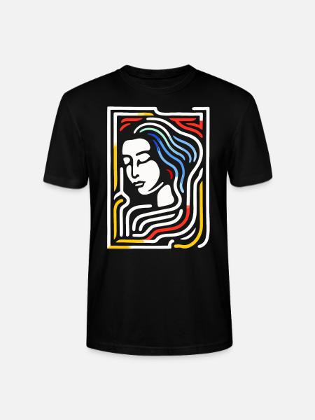 Das wunderschöne Labyrinth - Stanley/Stella Unisex Bio-T-Shirt CRAFTER - Schwarz