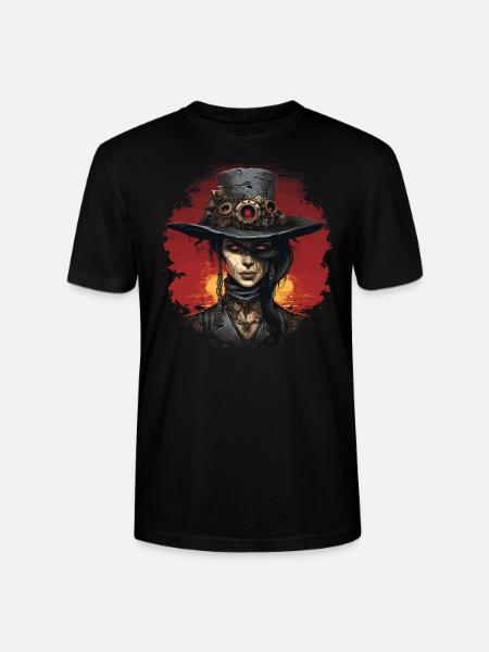 Emo Steampunk Mädchen - Stanley/Stella Unisex Bio-T-Shirt CRAFTER - Schwarz