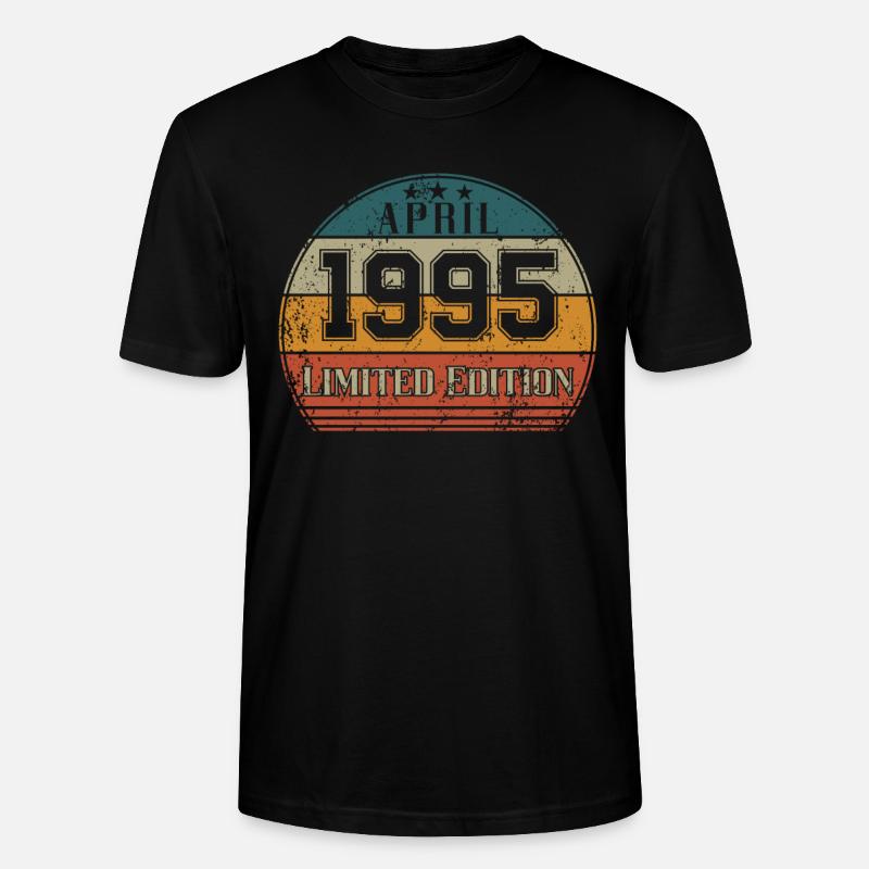 Anniversaire - Edition Limitée Avril 1995 - T-shirt bio CRAFTER Stanley Stella Unisexe - noir