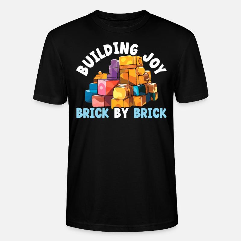 Master Builder Bricks Blöcke Spielbausteine - Stanley/Stella Unisex Bio-T-Shirt CRAFTER - Schwarz