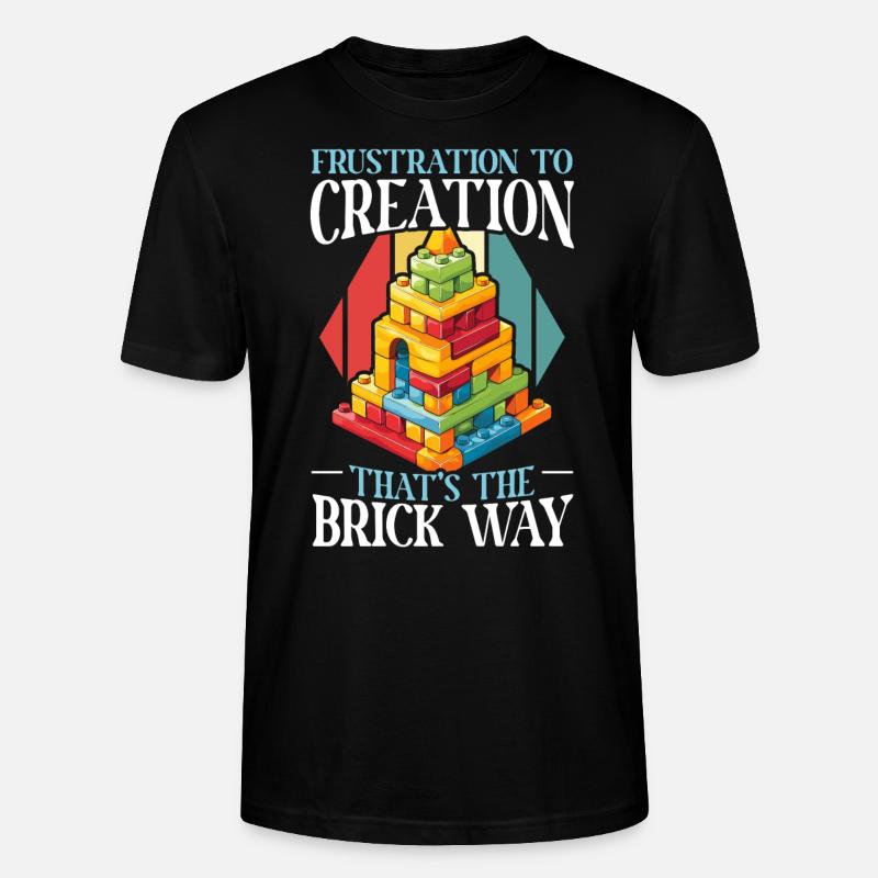 Master Builder Bricks Blöcke Spielbausteine - Stanley/Stella Unisex Bio-T-Shirt CRAFTER - Schwarz