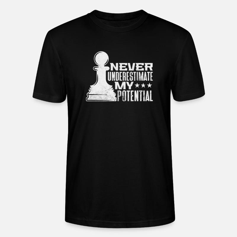 Échecs - T-shirt bio CRAFTER Stanley Stella Unisexe - noir