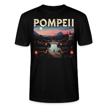 Pompéi Histoire Voyage J’aime l’Empire romain - T-shirt bio CRAFTER Stanley Stella Unisexe - noir - Devant - Alina (178cm) & Michal (187cm)