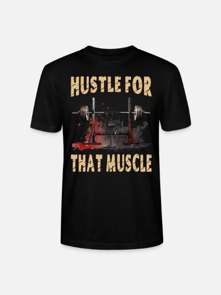 Hustle For That Muscle - Stanley/Stella CRAFTER Unisex Organic T-Shirt - black