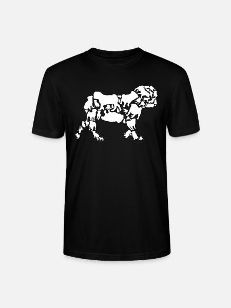 Pug Dog Mom Pug Dad - Stanley/Stella CRAFTER Unisex Organic T-Shirt - black