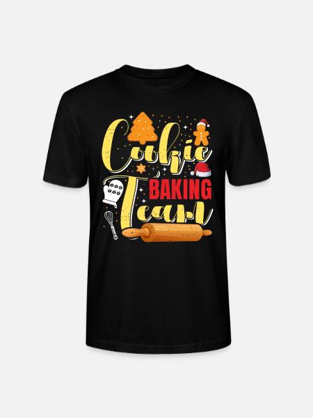 Plätzchen Back Team Weihnachtsgebäck Kekse - Stanley/Stella Unisex Bio-T-Shirt CRAFTER - Schwarz