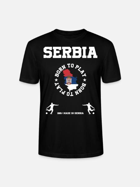 Serbien - Stanley/Stella Unisex Bio-T-Shirt CRAFTER - Schwarz