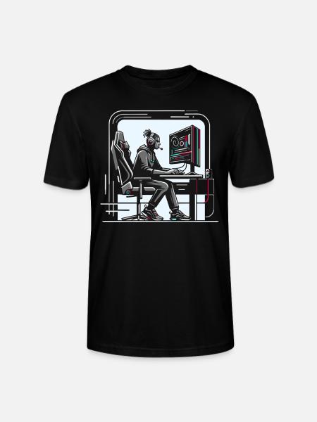 Speedrunning Videospieler Gamer Gaming - Stanley/Stella Unisex Bio-T-Shirt CRAFTER - Schwarz