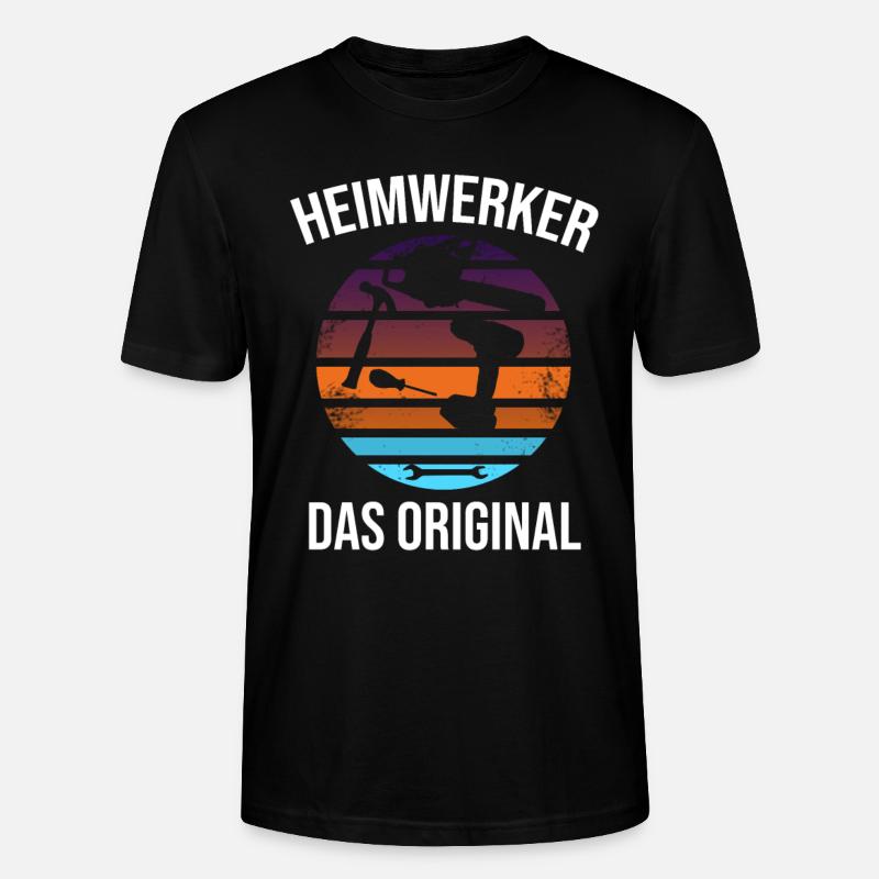 heimwerker das original - Stanley/Stella Unisex Bio-T-Shirt CRAFTER - Schwarz